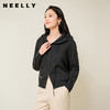 NEELLY纳俪商场同款冬季新款简约连帽针织开衫女毛衣修身百搭N25104A06605 商品缩略图0