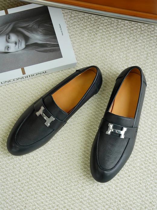 老米优品🎈 时髦星人手一双！《牛皮H扣乐福鞋》柔软细腻的牛皮+羊皮内里，舒适包裹双脚，百搭经典！ 商品图8