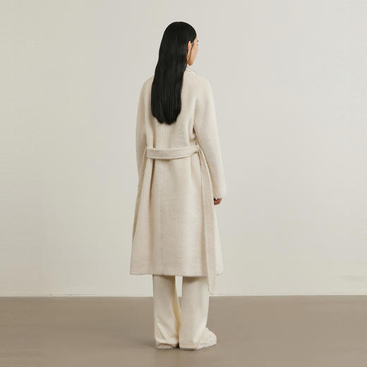 NEELLY纳俪商场同款冬新款气质显瘦长款双面呢大衣女叠穿百搭外套N25104N04595 商品图1