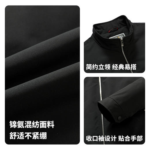 【含鹅绒】圣得西男简约立领轻暖鹅绒服2025秋季新款时尚百搭外套 商品图4