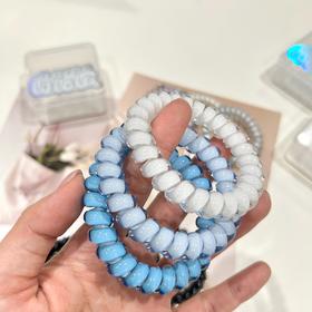 🔥风靡欧美‼！网红和明星都在用的【萝萝拉电话线头绳】电话线发圈天花板的超级平替来啦‼‼美到犯规的冰激凌圈，为美貌买单‼