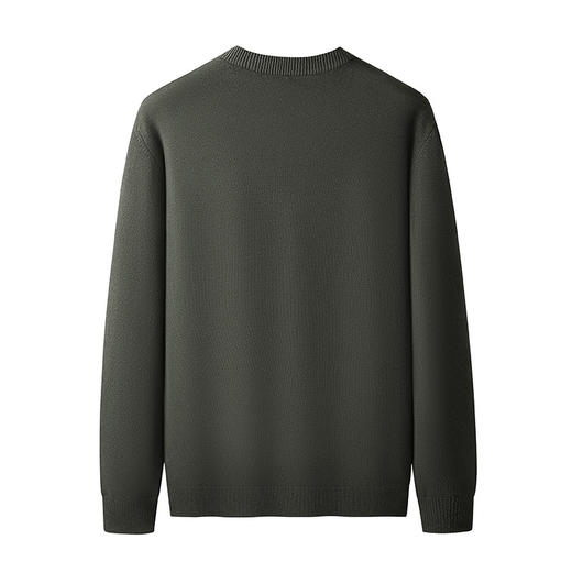 【DX】大依优型大码男装针织毛衣打底衫圆领百搭商务休闲长袖加肥加大码 商品图3