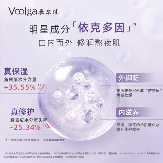 【敏感肌可选】敷尔佳 依克多因熬夜滋养睡眠涂抹面膜 100g 商品图3