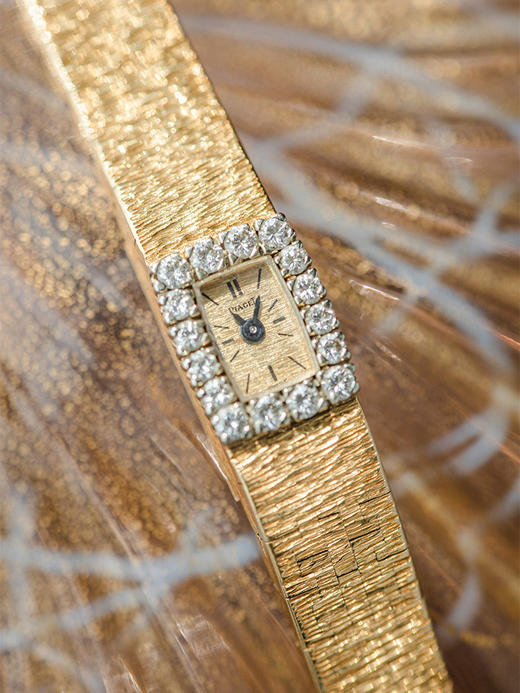 独角鹿西洋古董 1960年代瑞士著名钟表世家出品18K黄金镶嵌钻石女士机械腕表 商品图2