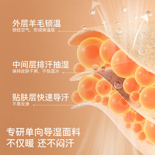 likeuu儿童保暖裤男女美利奴羊毛初高中学生秋裤双层护膝秋冬dr 商品图1