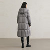 NEELLY纳俪商场同款冬季新款连帽长款90%白鸭绒保暖简约羽绒服女N25104L04408 商品缩略图1