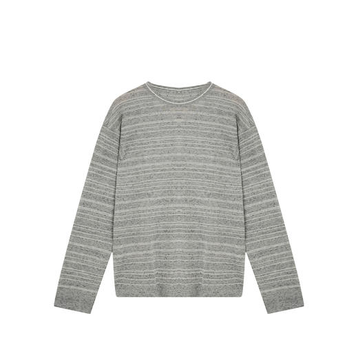 N°28 2025 秋季新款条纹长袖打底毛衣长袖圆领上衣895371M008 商品图2