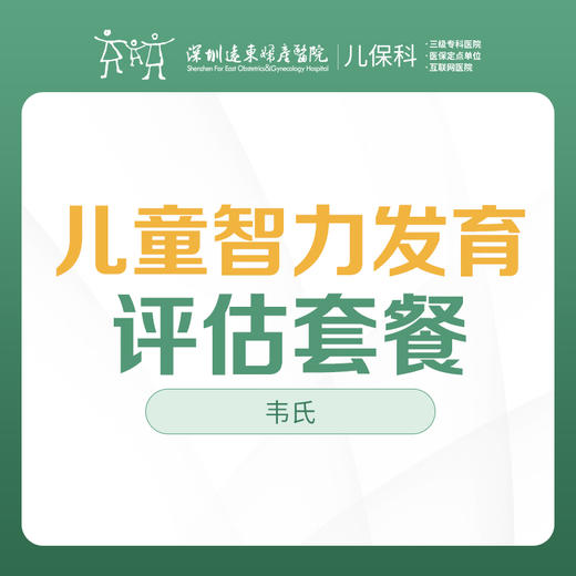 儿童韦氏智力评估-远东罗湖院区-2楼儿保科 商品图0