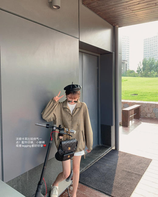 金蘑菇菇【逃离城市外套大作战】盐系女孩小个子连帽短外套 商品图2