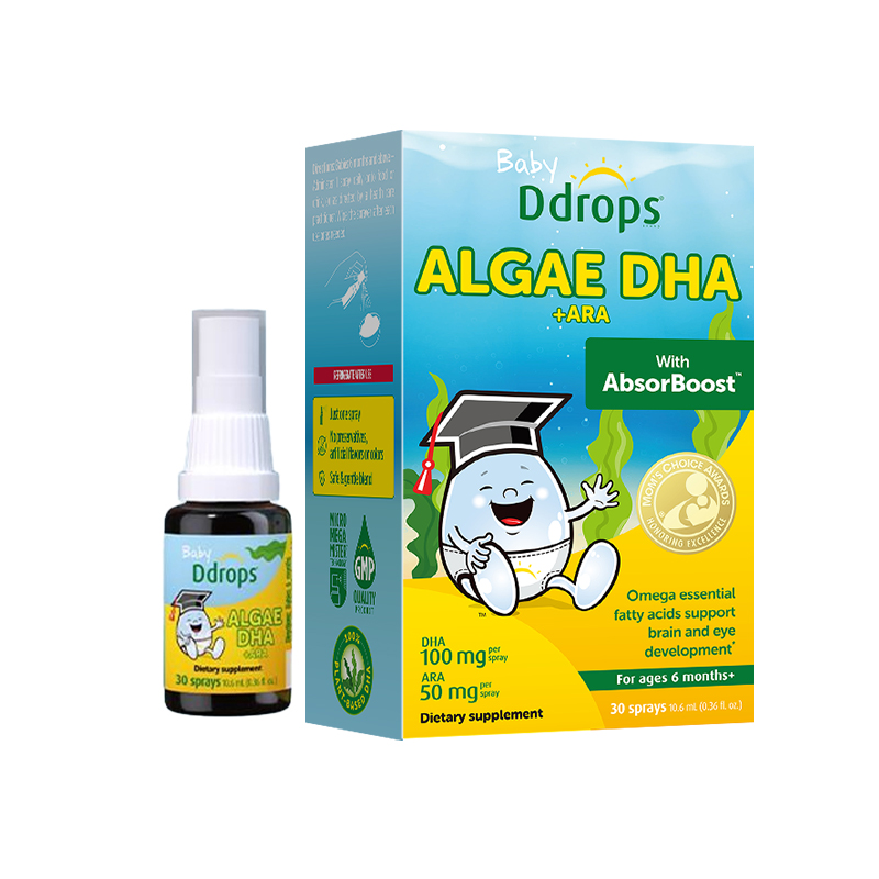【含邮含税】DdropsThinkmist藻油 DHA+ARA喷雾10.6ml/瓶