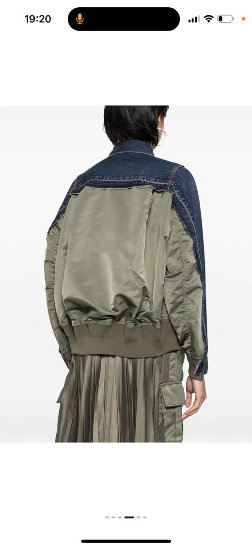 Sacai 拼接设计 牛仔拼接。 自己备注号码 商品图2