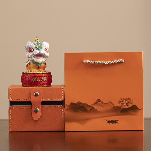 【好运狮来🎁】创意佛山醒狮文创特色礼品套装， 商务活动年会送客户伴手 ，礼生日礼物，寓意满满，送出非凡心意！ 商品图0
