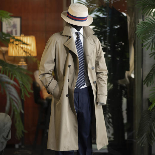 秋季新款男士轻便版/奢华版纯棉堑壕风衣-两款多色可选 商品图5