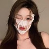 【日式妖物！cos 神还原 | 透气舒适 | 派对炸场】万圣节二次元半脸面罩猛虎夜叉天狗人狼鵺面具派对演出装扮道具。hb 商品缩略图1