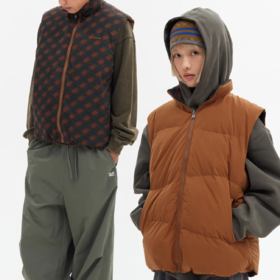 CryingCenter 两面穿面包棉马甲 哭喊中心