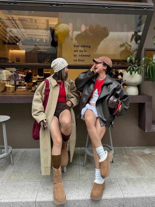 【只可换码 不退货】澳洲UGG雪地靴厚底人鱼底皮毛一体半拖毛毛拖鞋5cm（XR） 商品图6