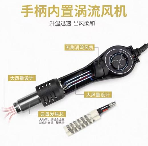 【HDXK】热风枪 单屏数显 3种风枪嘴 商品图1
