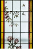 独角鹿西洋古董 19世纪末20世纪初法国新艺术时期出品雀鸟繁花主题彩绘玻璃花窗一组四件 商品缩略图6