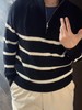 森ma 条纹百搭半拉链翻领条纹衫针织毛衣（波哥Ｍ。蕾姐Ｓ） 商品缩略图10