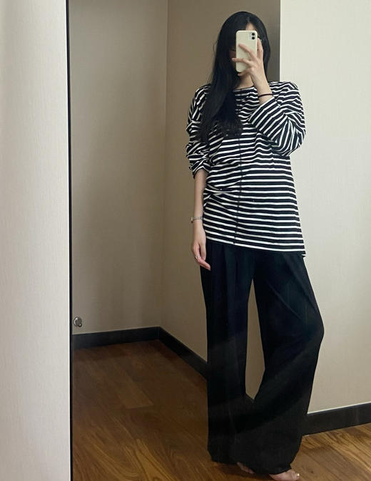 老米优品/ 🎈100%天竺棉 特别特别舒服！！《muj*专柜同款  情侣款条纹家居服》无缝合线技术，更舒适！软糯糯， 日系简约好品质！ 商品图2