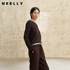 NEELLY纳俪商场同款冬季新款经典圆领假两件针织衫女百搭通勤上衣N25102A01031 商品缩略图0