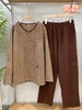 松植屋秋冬情侣款《尘暮》加厚磨毛睡衣套装家居服男女款 商品缩略图0