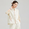 SM 1219传统立领羊毛马甲新中式盘扣改良绣花马甲上衣气质 商品缩略图0