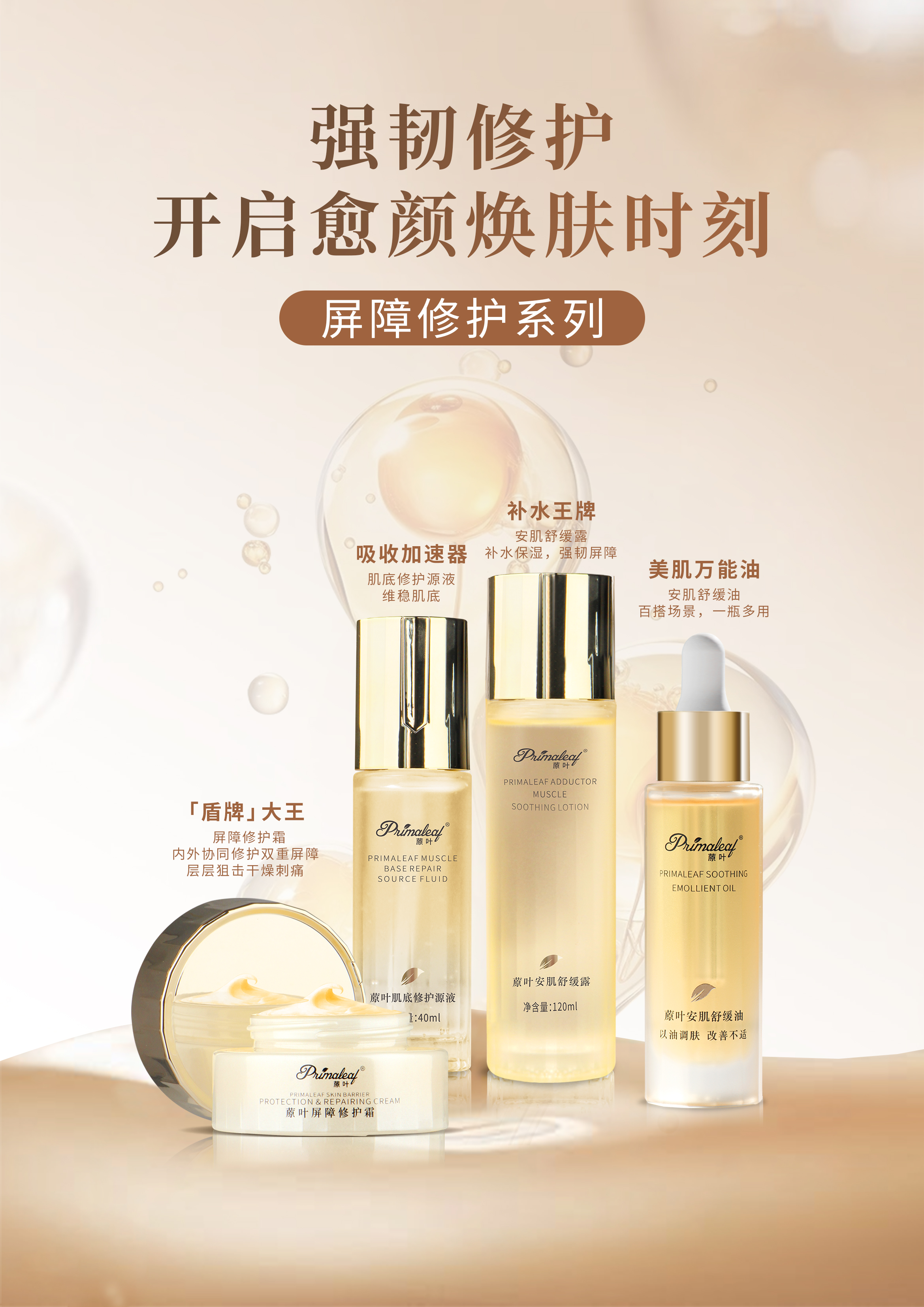 ² 任选4瓶【远大肌底修护源液45ml+屏障修护霜35g+修护油30ml】适合换季肌肤的护肤组合 HM02-CRMM-YDMY 【远大11月】