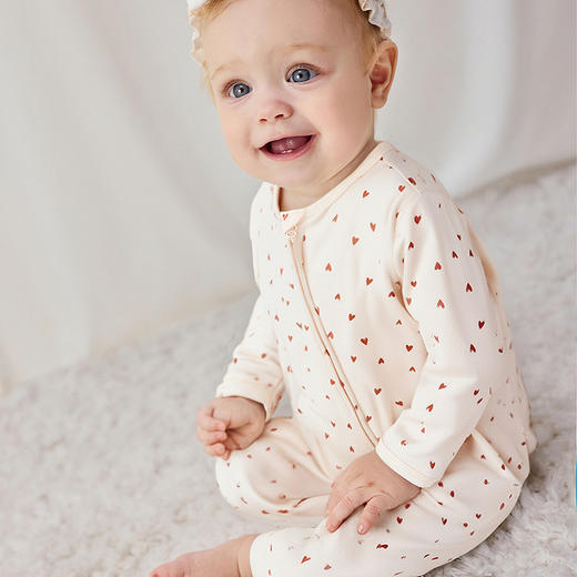 迷你巴拉婴儿连体衣宝宝爬服亲肤柔软萌趣居家爬服秋季新款 商品图2