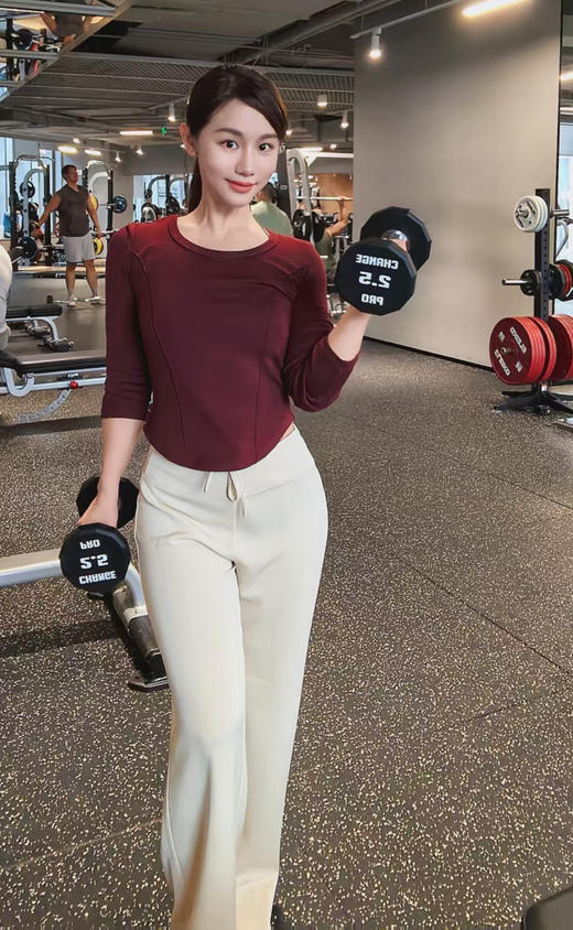 逸红颜周末小集市 lulu同款 softstreme系列 兰精莫代尔空气层显瘦阔腿裤 商品图1