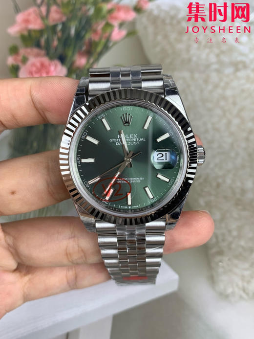 劳力士 VS日志41系列 VS日志V2版 薄荷绿 男士腕表 丹东3235机 五珠带 表径41mm 商品图0