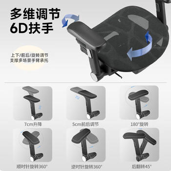 云祈人体工学椅电脑椅电竞椅办公椅人工力学座椅舒适久坐学习椅子 /家具 /椅类 /电脑椅 商品图3