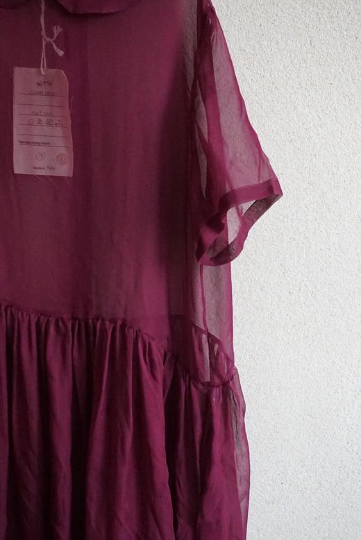 Nitto紫色薄纱长罩裙 商品图14