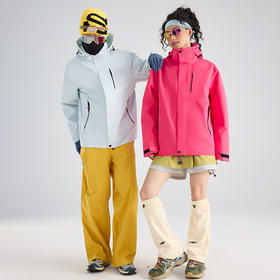 LUCKY DEER幸运鹿情侣款防风防泼水保暖全热封封防大雨级别三合一冲锋衣