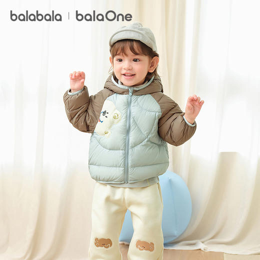 巴拉巴拉balaOne童装儿童羽绒服宝宝女童男童2025年冬季保暖外套 商品图0