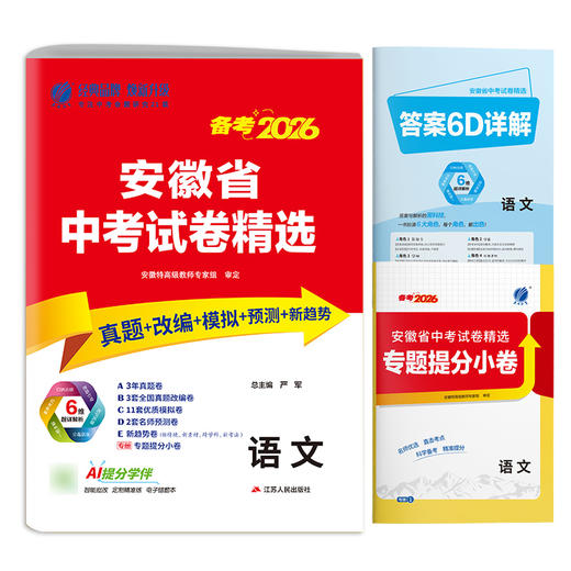 【备考2026】 安徽中考语文 安徽省中考试卷精选 商品图3