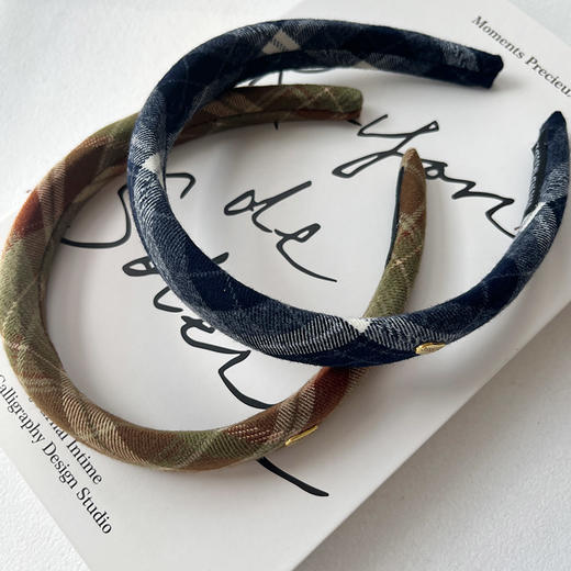 复古简约彩格发箍-纪念日百货门店同款166344946 商品图4