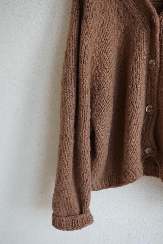 Nitto肉桂棕羊绒开衫 商品图11