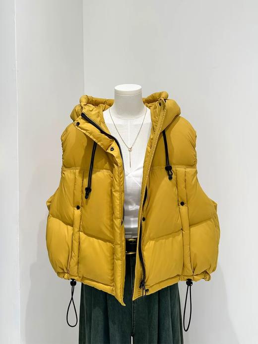 反季福利90鹅绒连帽马甲轻 软 暖 时尚马甲 商品图6