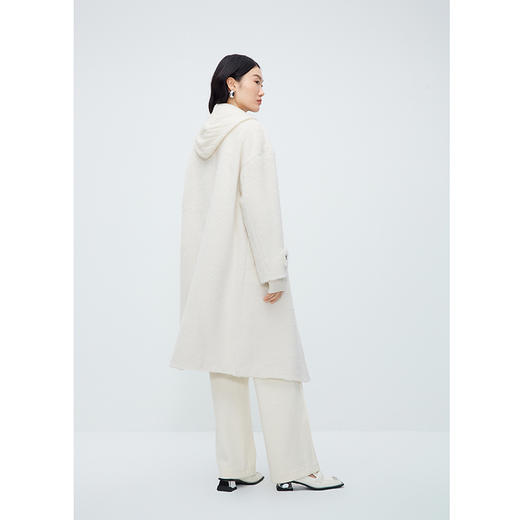 NEELLY纳俪商场同款冬新款复古美拉德羊驼毛大衣女羊毛呢外套N25104G04586 商品图3