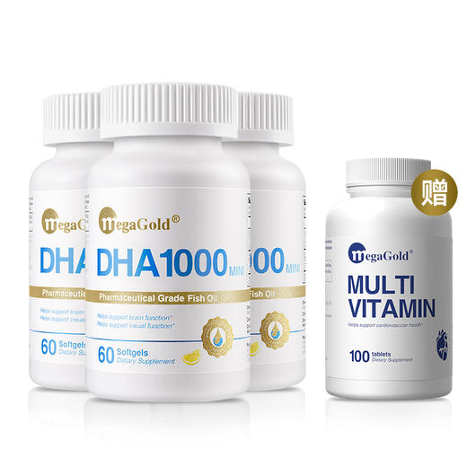 MegaGold 纯DHA MINI鱼油软胶囊60粒/120粒 商品图1
