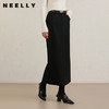 NEELLY纳俪商场同款冬季新款黑色垂感显瘦半身裙女气质通勤长裙N25104E04422 商品缩略图0
