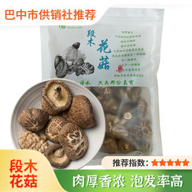 【海伶山珍】段木花菇250g 农家干货肉厚煲汤四川特产