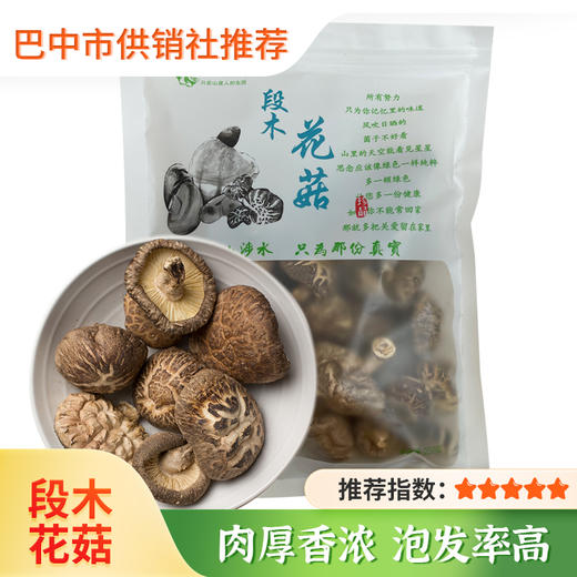 【海伶山珍】段木花菇250g 农家干货肉厚煲汤四川特产 商品图0