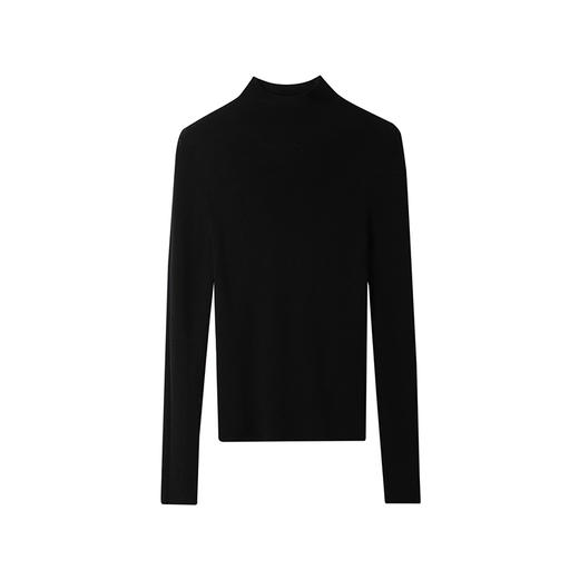 NEELLY纳俪商场同款冬季新款纯羊毛高领套头针织衫女通勤简约毛衣N25104A04421 商品图3