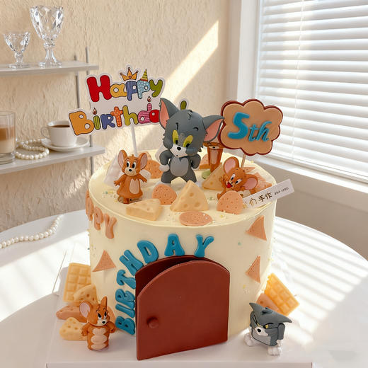 客定款~tom&jerry猫和老鼠卡通蛋糕-低糖处理无添加 商品图6