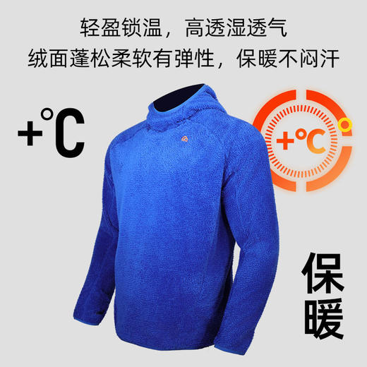 果凡男女同款Alpha棉套头长袖极地瞬暖·Alpha 运动毛衣动态保暖运动服GKD23249 商品图9