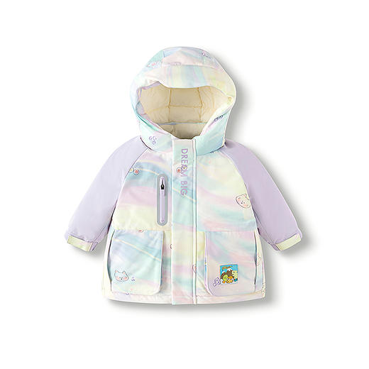 巴拉巴拉balaOne童装儿童羽绒服女童男童2025年连帽冬季蓄热外套 商品图4