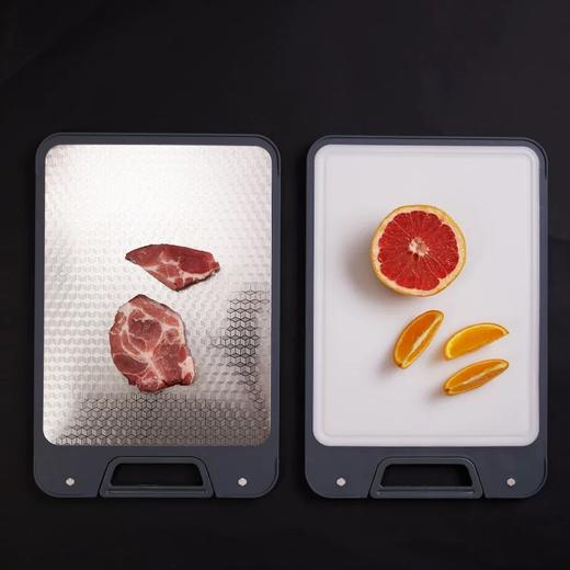 【6F】多样屋不锈钢抑菌PE双面砧板抗菌防霉家用砧板厨房切菜板加厚水果案板 商品图3