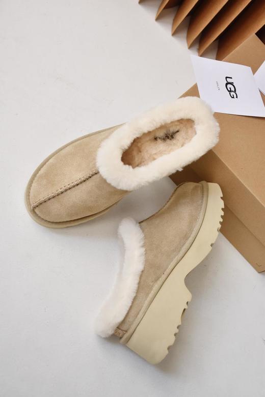 【只可换码 不退货】澳洲UGG雪地靴厚底人鱼底皮毛一体半拖毛毛拖鞋5cm（XR） 商品图2